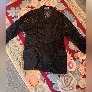 Elegant Black Lace Jacket